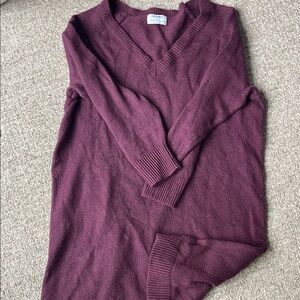 Old Navy Burgundy V-Neck Dress